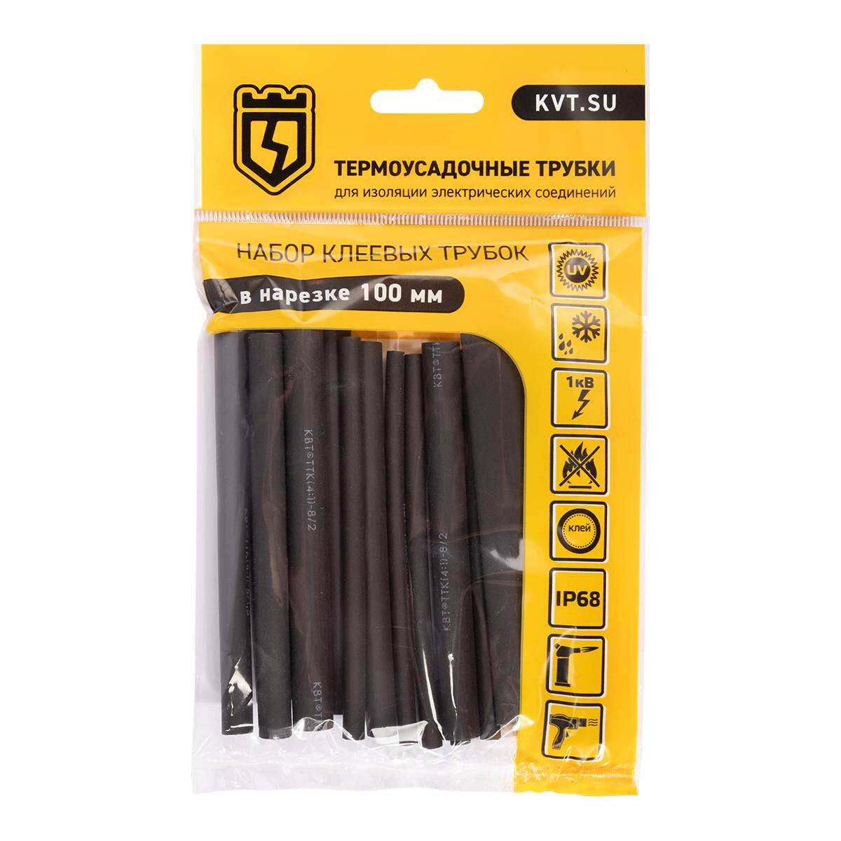 Набор термоусадочных трубок Квадро 4/1 (КВТ) (89780)