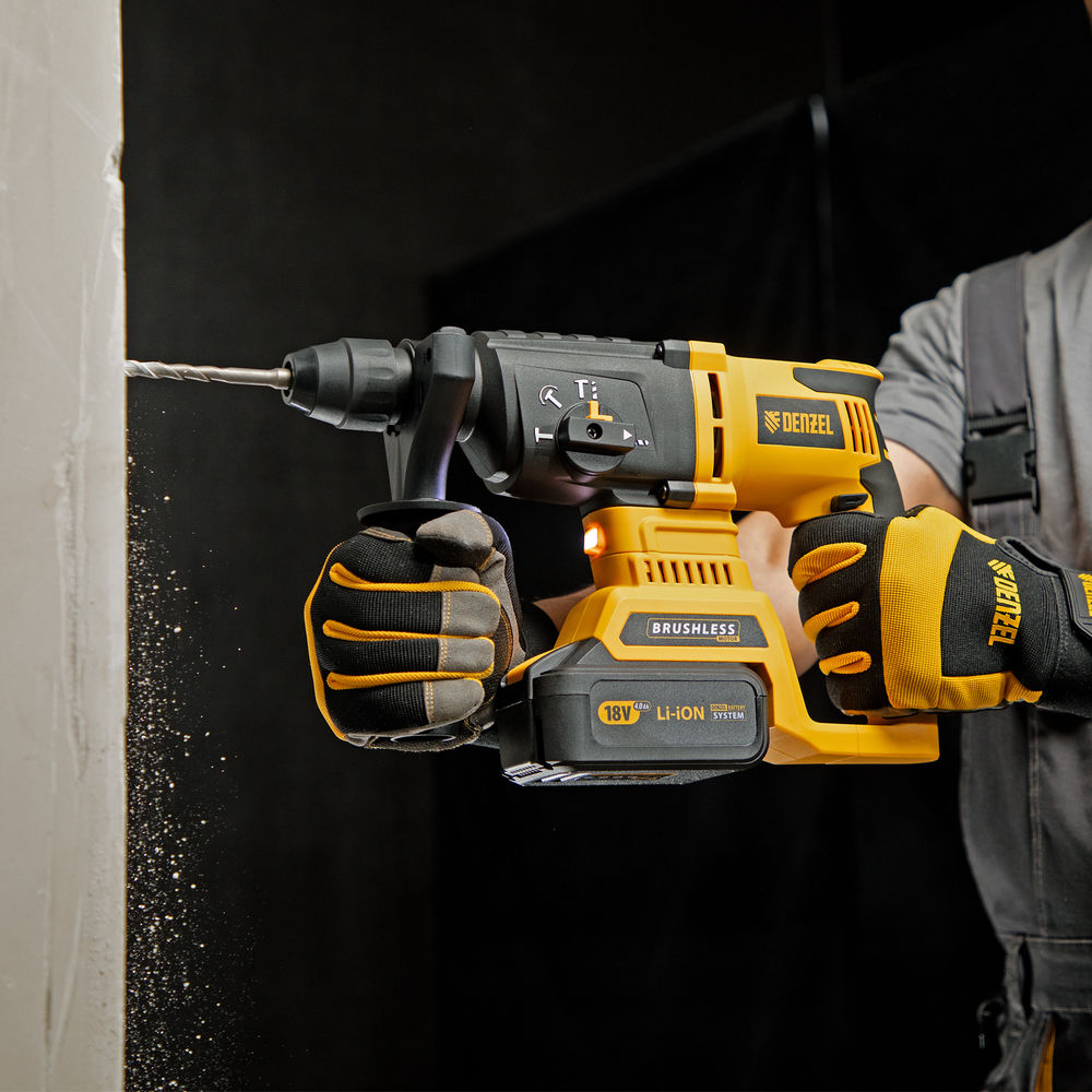 Перфоратор аккумуляторный BLRH-IB-26 Li-Ion, 18 В Denzel (26701)