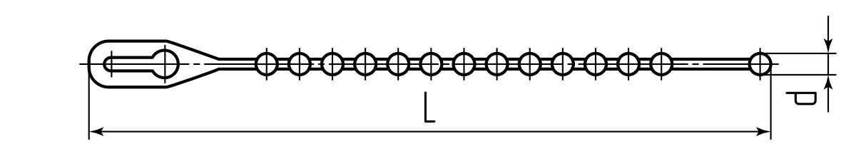Стяжка нейлоновая КСШ 180 (бел) (100шт) (Fortisflex) (55818)