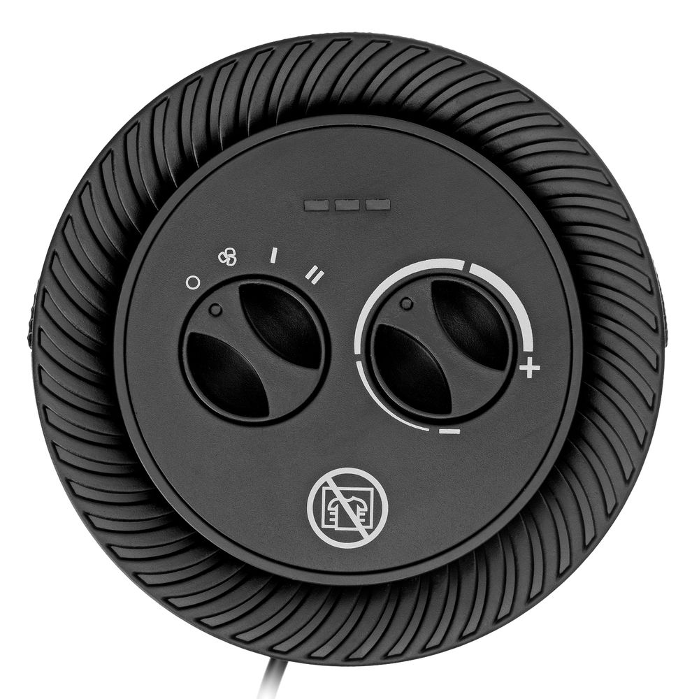 Тепловентилятор керамический DTFC-1200S, вращение, 3 реж., вент., нагрев 600/1200 Вт Denzel (96411)