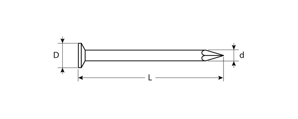 Гвозди строительные 120 x 4 мм, 5 кг, ГОСТ 4028-63 ЗУБР 305010-40-120