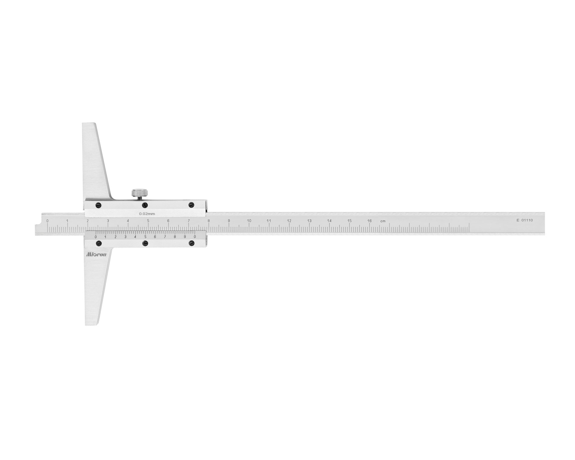 Штангенглубиномер ШГ- 160 0,02 (ГРСИ №93125-24) Micron