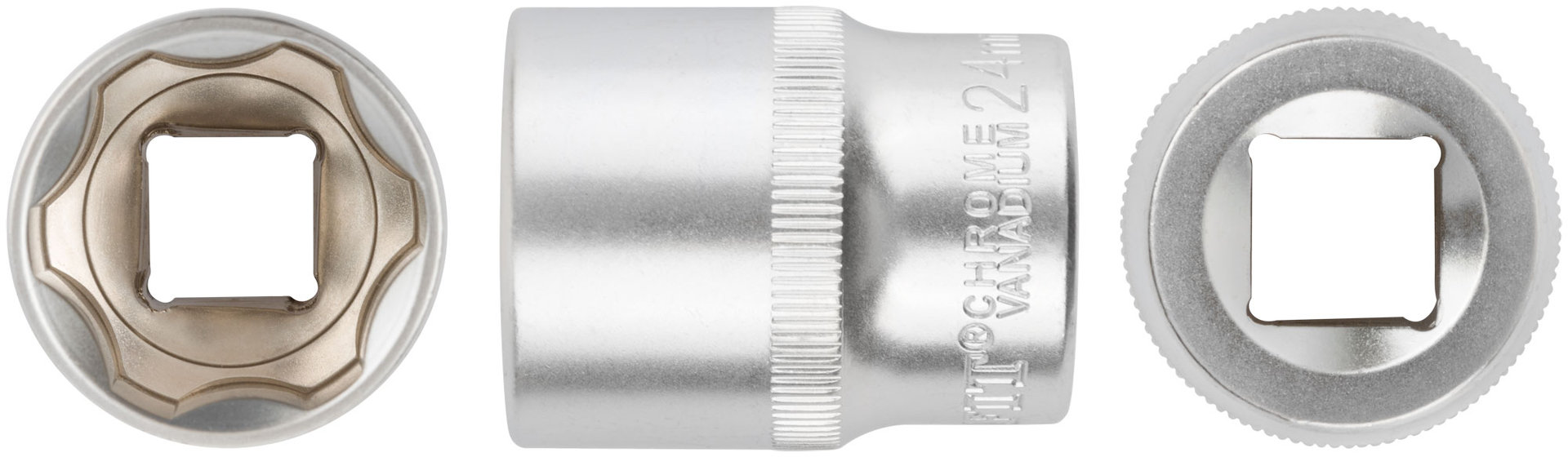 Головка 6-гранная CrV 1/2 24 мм