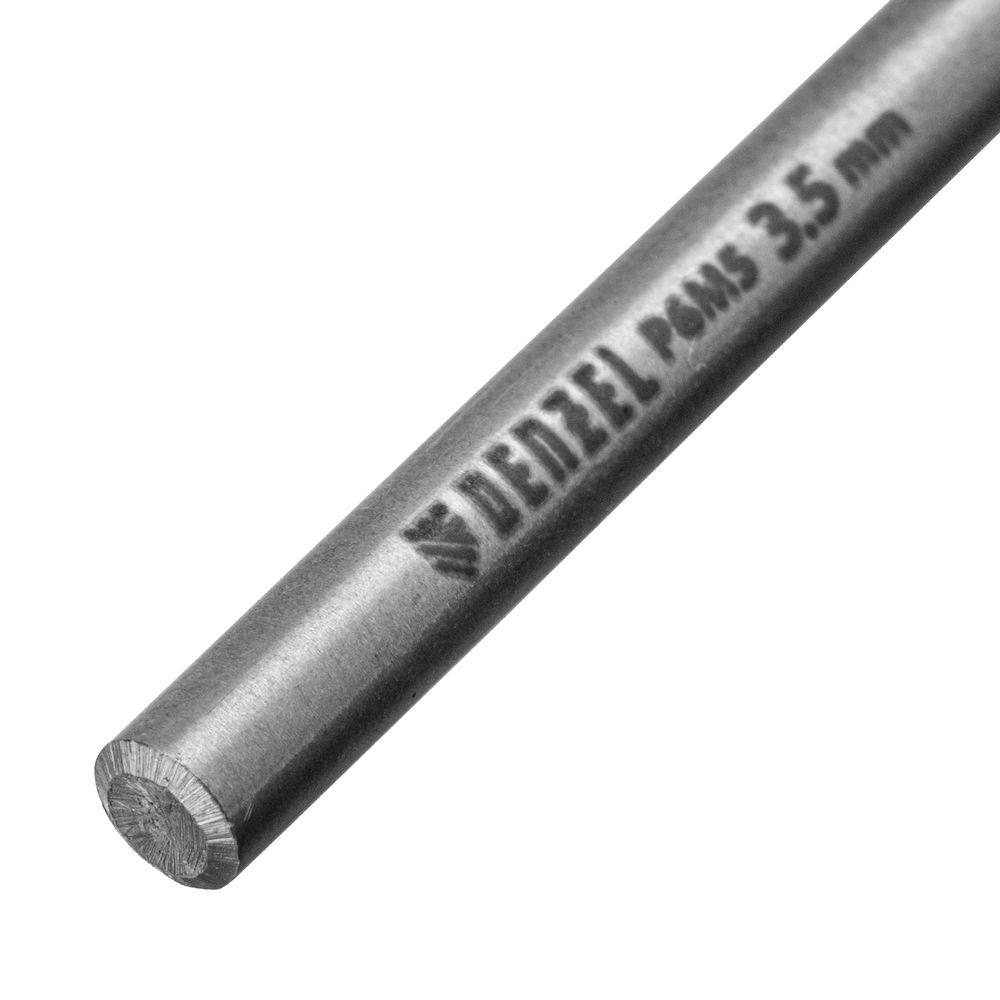 Сверло спиральное по металлу 3,5 x 70 мм, Р6М5, Golden Tip , 2шт. Denzel (718227)