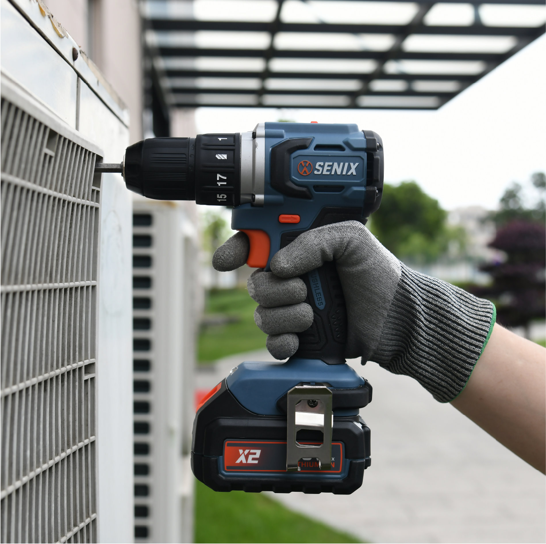 Дрель-шуруповерт, 60 Нм, 1х4Ач, ЗУ, кейс X2 20В