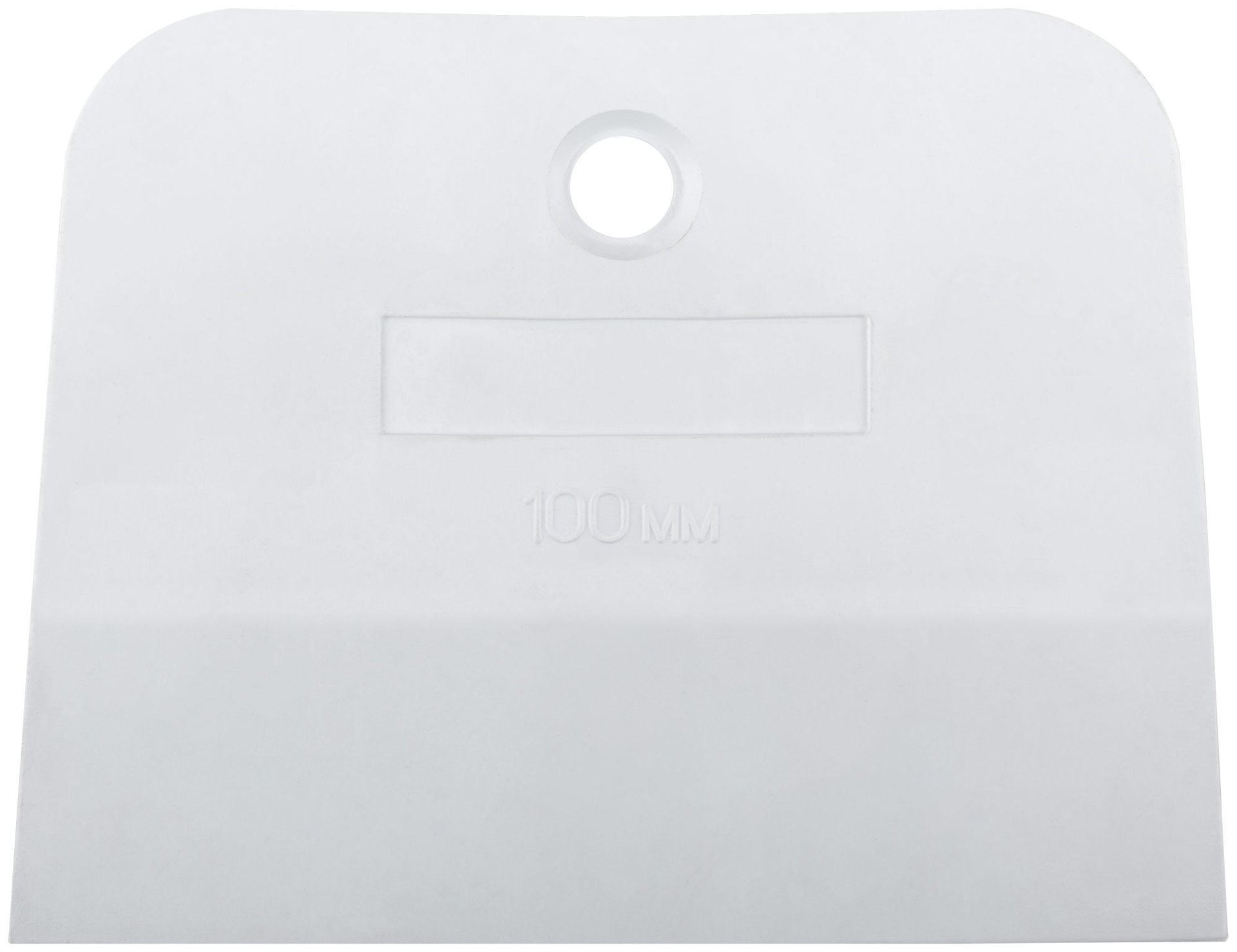 Шпатель резиновый белый 100 мм (06858)