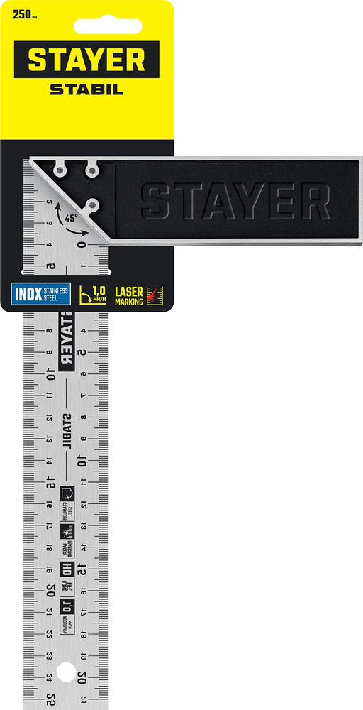 Угольник столярный 250 мм STAYER Professional 3431-25_z02