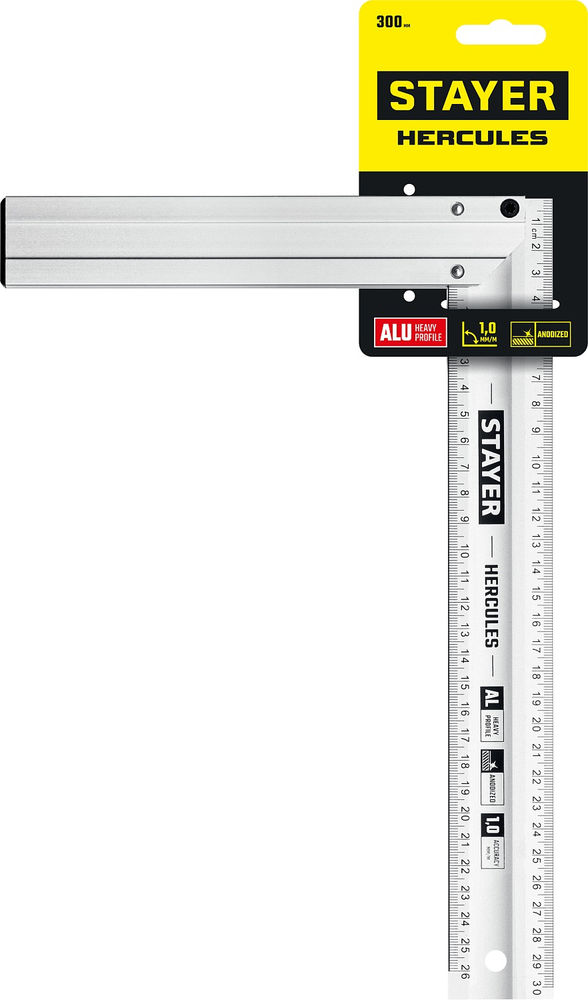 Угольник столярный 300 мм, жесткий STAYER Professional 3432-30