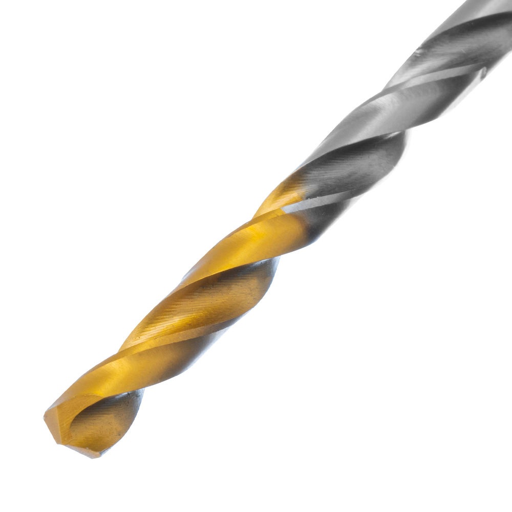 Сверло спиральное по металлу 4,2 x 75 мм, Р6М5, Golden Tip Denzel (718230)