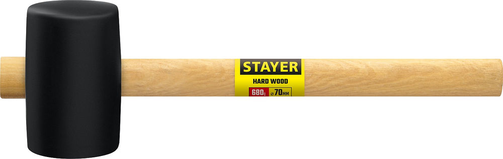 Киянка резиновая чёрная 680 г STAYER 20505-75