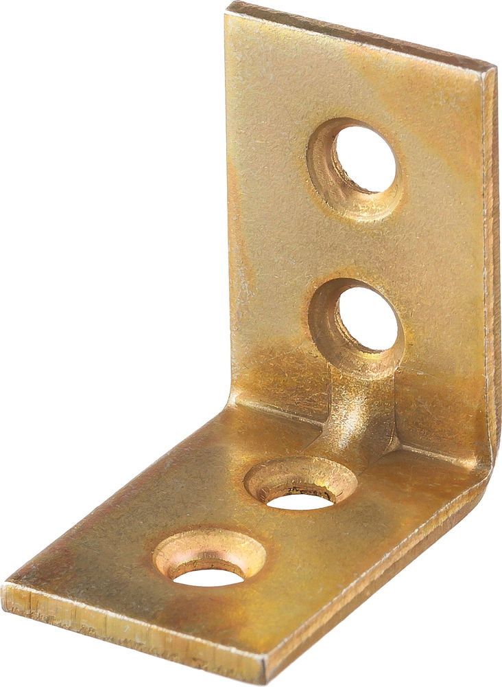 Узкий мебельный уголок 25 x 25 x 17 x 2 мм желтый цинк ЗУБР УМ-2.0 31031-25