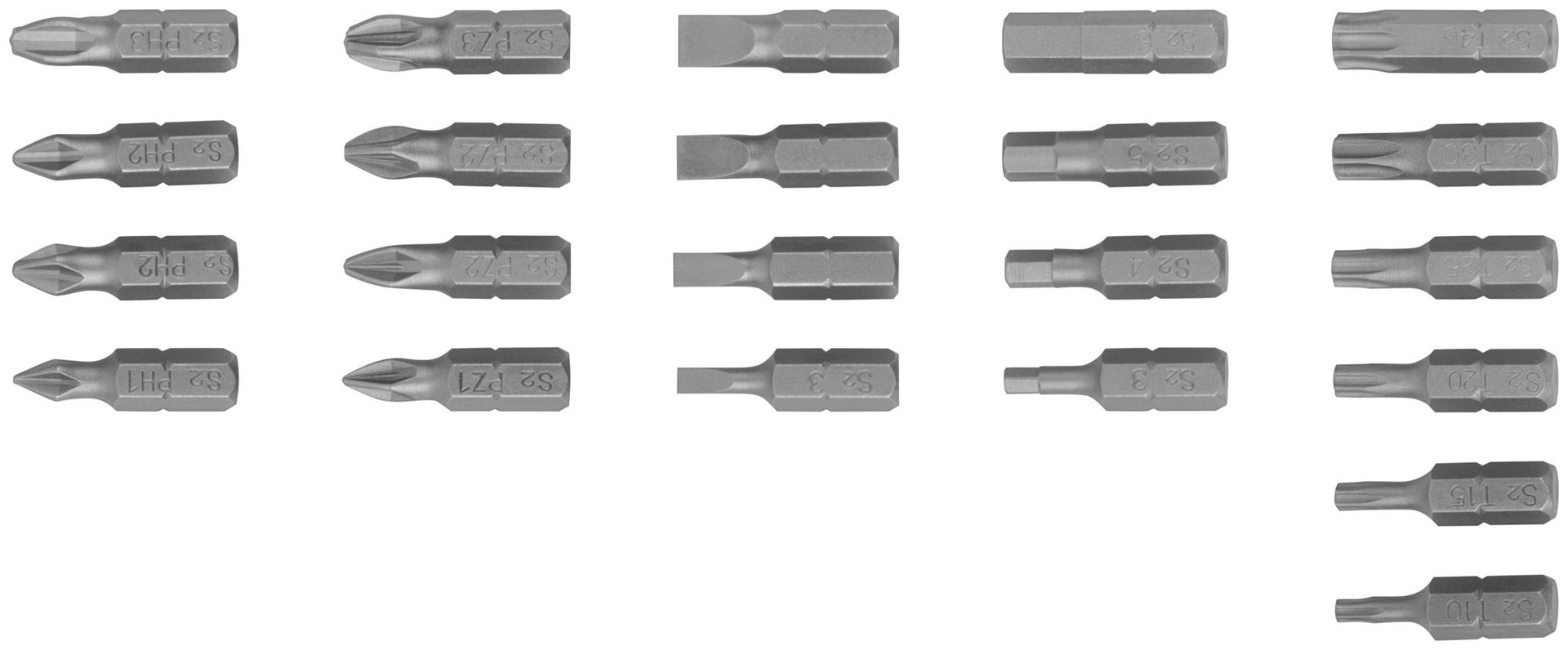 Набор бит в пластиковом боксе Ёжик, Cutop profi, 23 предмета (83-868)
