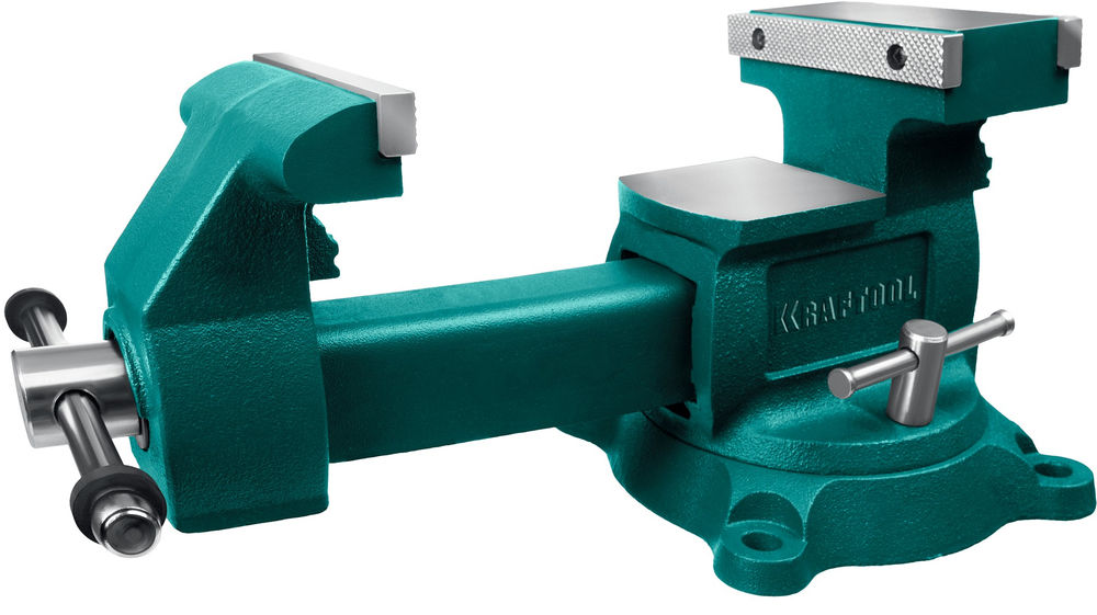 Тиски слесарные 200 мм, расход 368 мм Reversible KRAFTOOL 32705-200