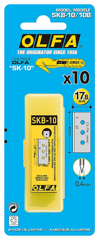 Специальное лезвие для ножа 17.8 мм OLFA OL-SKB-10/10B