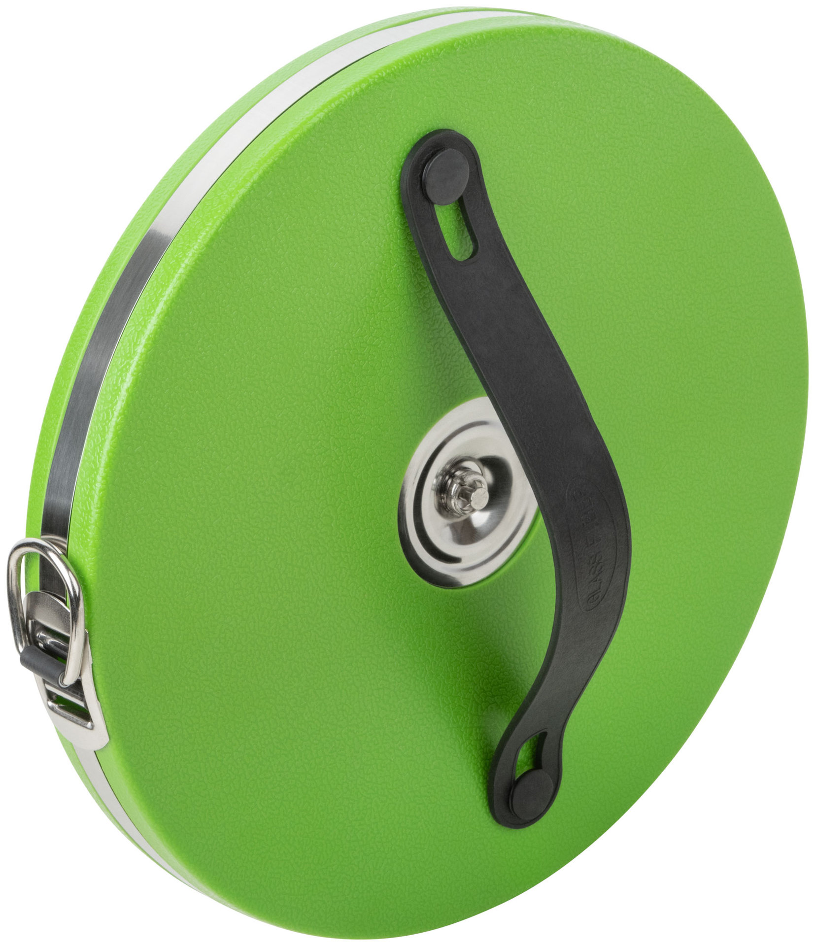 Рулетка, фибергласовая лента, зеленый пластиковый корпус 50 м