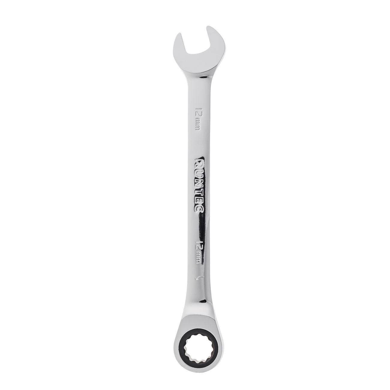 RUNTEC RT-WR12T90 Ключ комбинированный трещоточный RUNTEC CrV, 90 зубцов, 12 мм (RT-WR12T90)