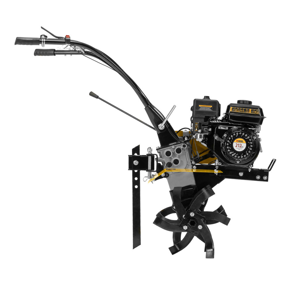 Мотоблок DPT-170, 7 л.с., ремен.сцеп, шир 85 см, глуб 35 см,фрез 3х3,ШОМ,скор 2В/1Н,кол 8 Denzel (56431)