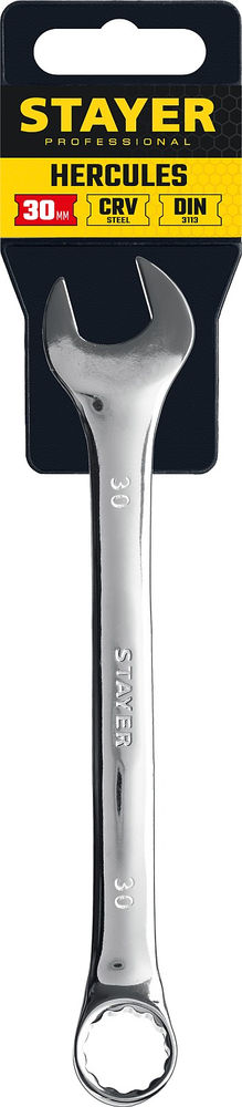 Ключ гаечный комбинированный 30 мм HERCULES Professional STAYER 27081-30