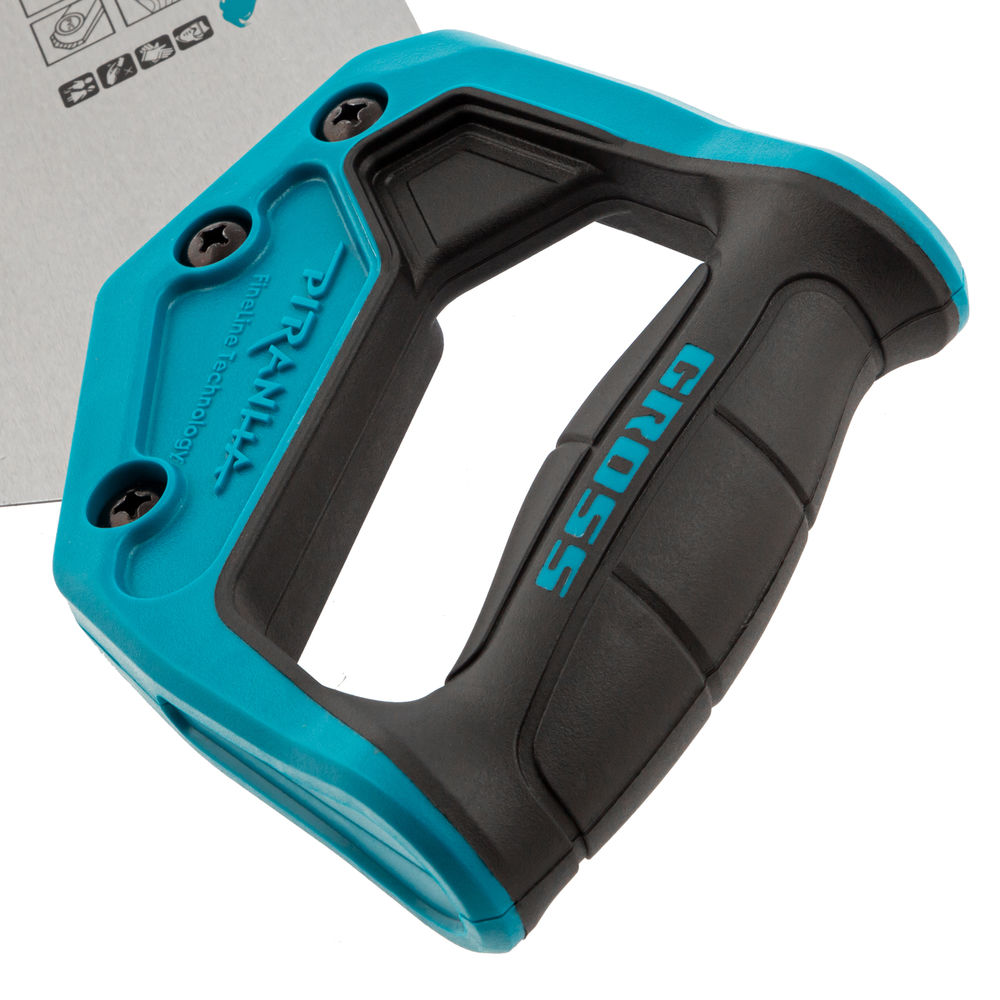 Пила для фанеры с запилом Piranha, 300 мм/12, 11-12 TPI, каленый зуб 3D, двухкомпонентная рукоятка Gross