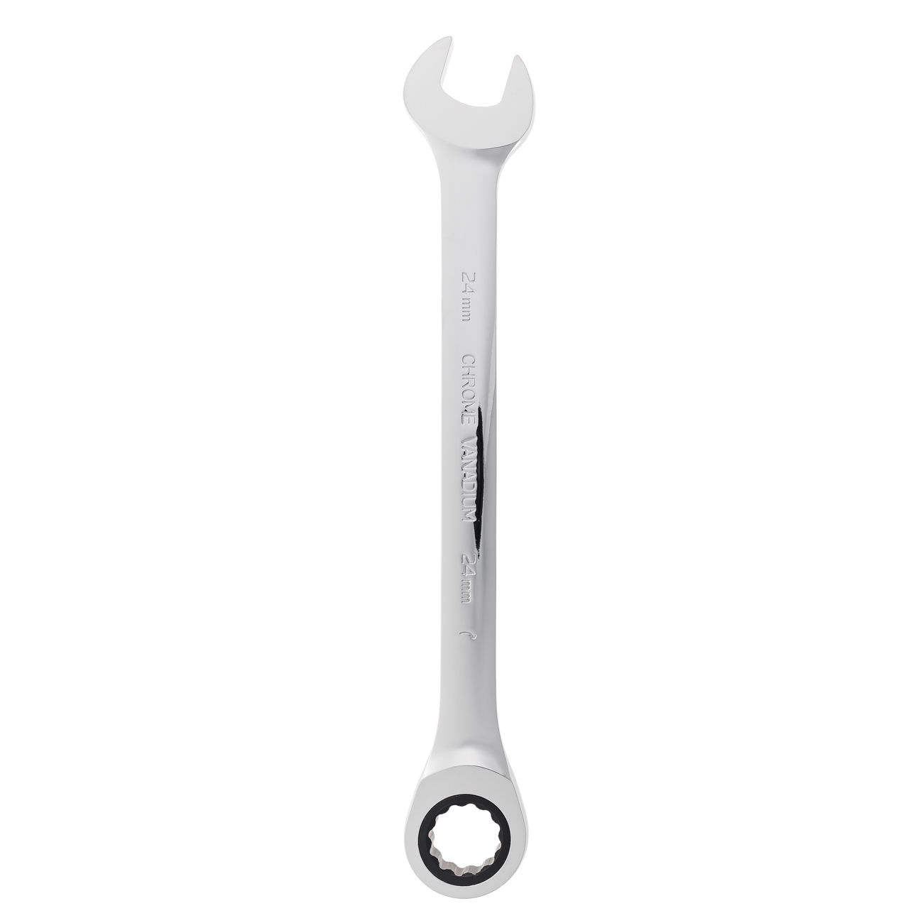RUNTEC RT-WR24T120 Ключ комбинированный трещоточный RUNTEC CrV, 120 зубцов, 24 мм (RT-WR24T120)
