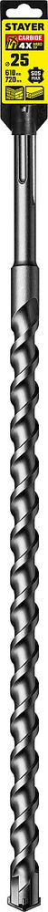 Бур SDS-max Professional Hercules-4Х STAYER 25x610/720 мм 29370-610-25  