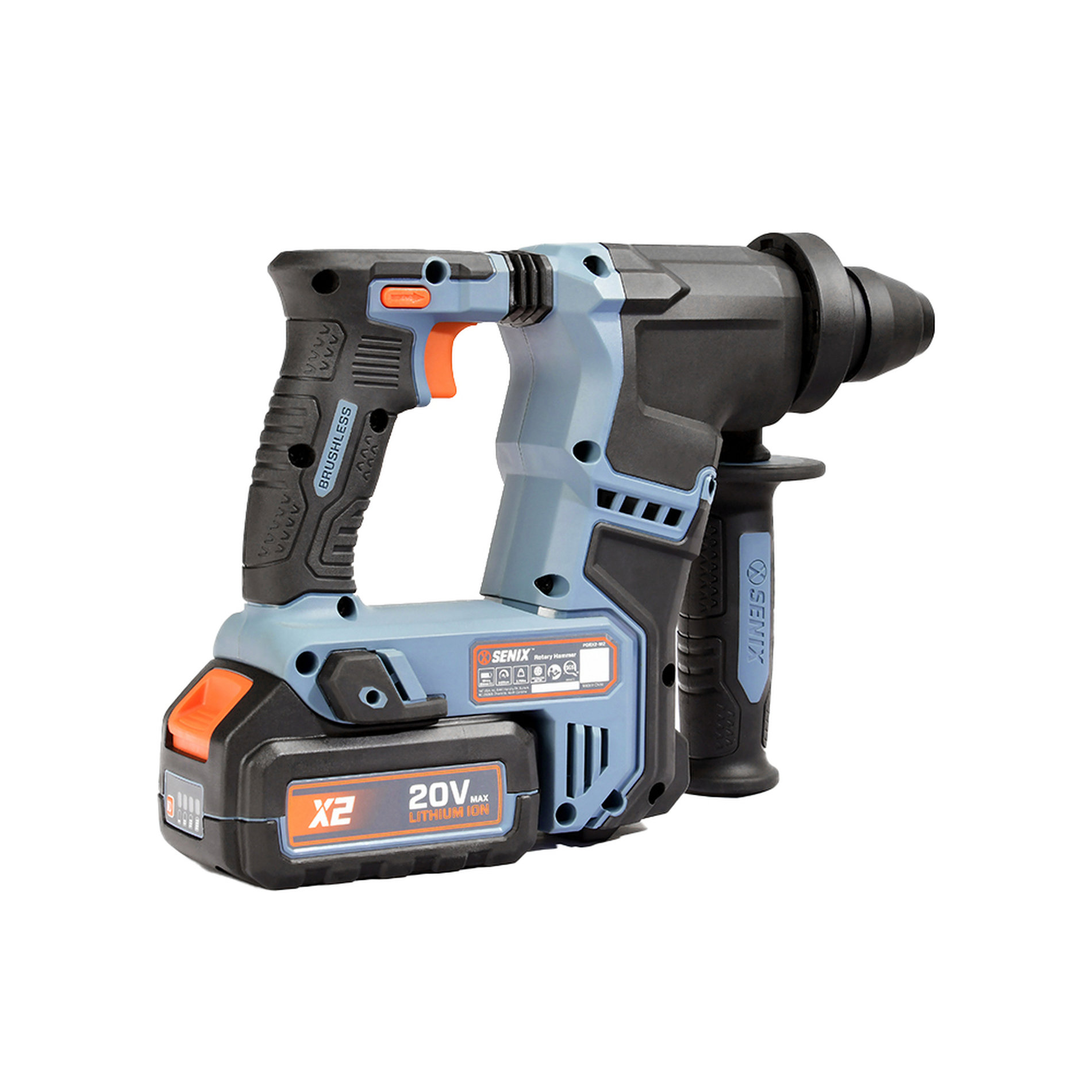 Перфоратор SDS-plus, 1.2Дж, 17 мм, 1х4Ач, ЗУ, кейс X2 20В