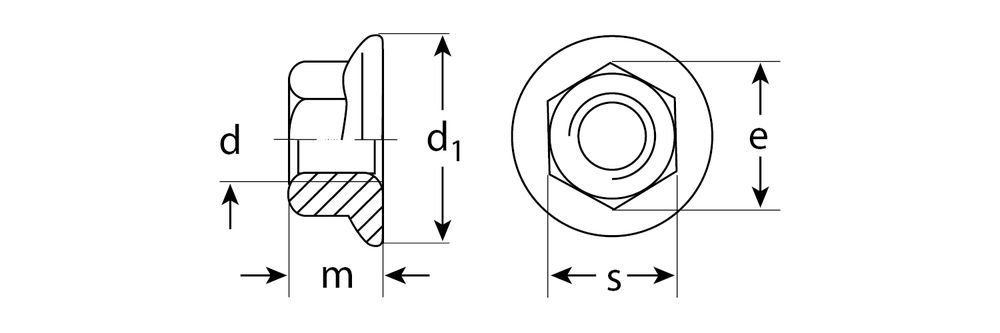 Гайка с фланцем M8, кл. пр. 6, цинк, 6 шт ЗУБР DIN 6923 303636-08