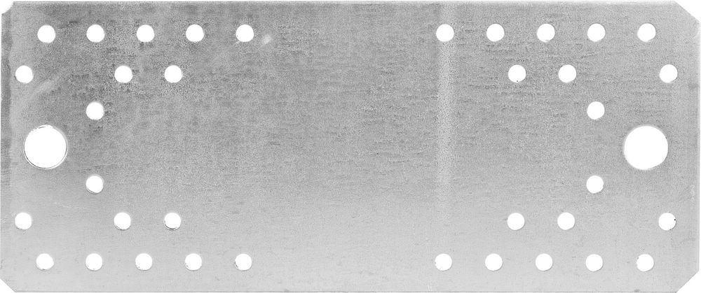 Крепежная пластина КП-2.0, 210 x 90 x 2 мм, цинк ЗУБР 310236-210-90