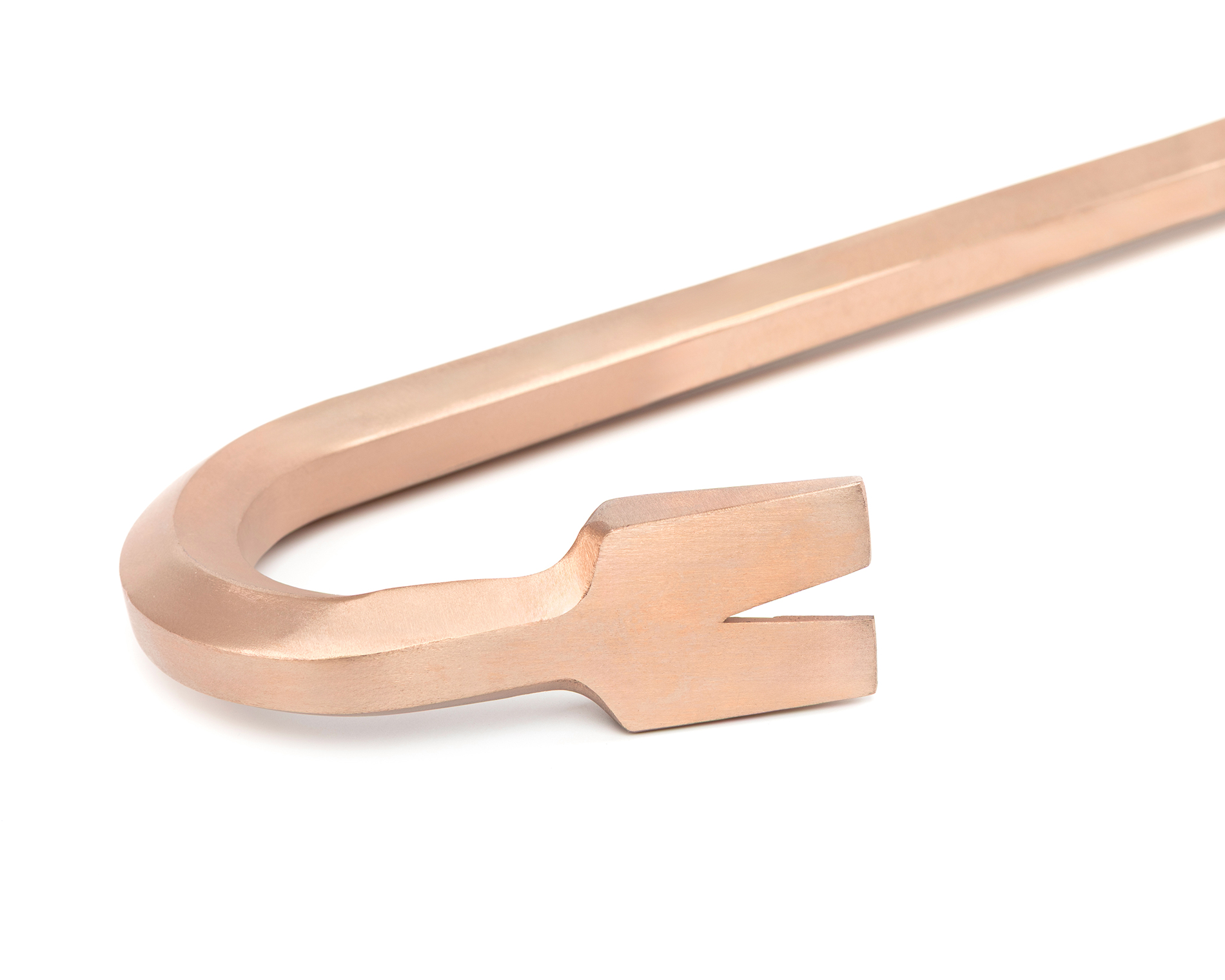 Лом гвоздодер шестигранный ф16х460 мм BeCu искробезопасный 240A-1002, HORTZ