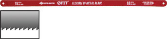 Полотно ножовочное по металлу 300 мм Профи (Bi-Metal), 10 шт. ( 18 ТPI ) (40180)