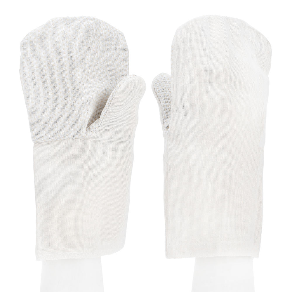 Рукавицы х/б с наладонником из ПВХ, 1 размер Сибртех (68145)