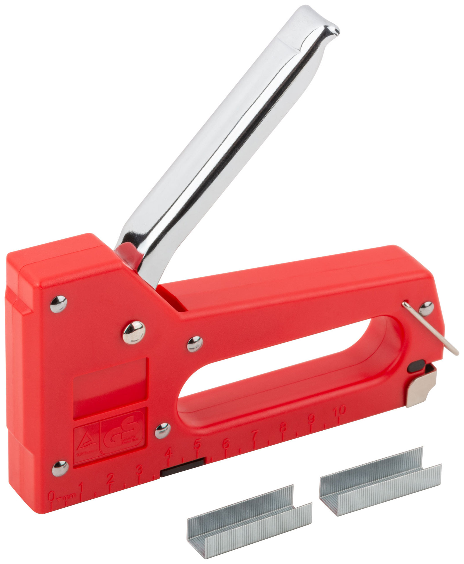 Степлер для узких скоб тип 53 4-8 мм, пластиковый корпус (32081)