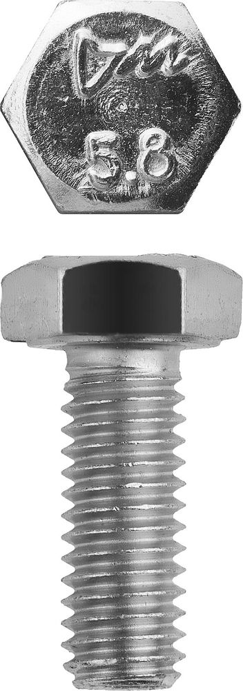 Болт M6 x 16 мм, кл. пр. 5.8, цинк, 5 кг, ГОСТ 7798-70 ЗУБР 303080-06-016