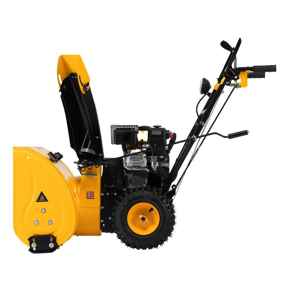 Бензиновая снегоуборочная машина SBM 610, 212 cc, ручной старт, фара Denzel (97653)