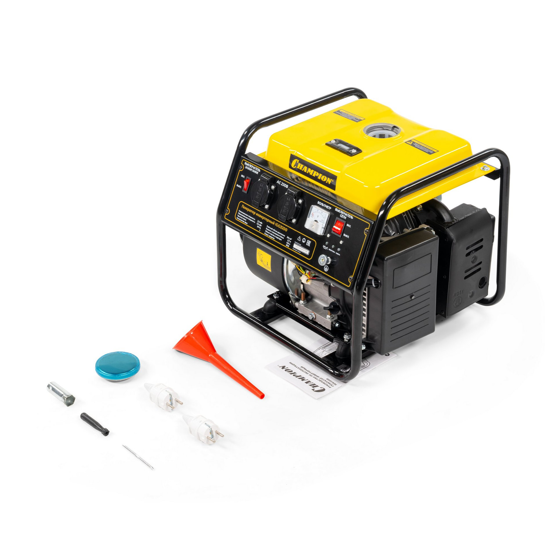Генератор CHAMPION IGG3200 (3,2/3,5кВт 7лс 5,7л 26кг) (IGG3200)