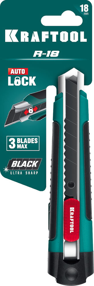 Нож 18 мм с сегментированным лезвием KRAFTOOL 09199