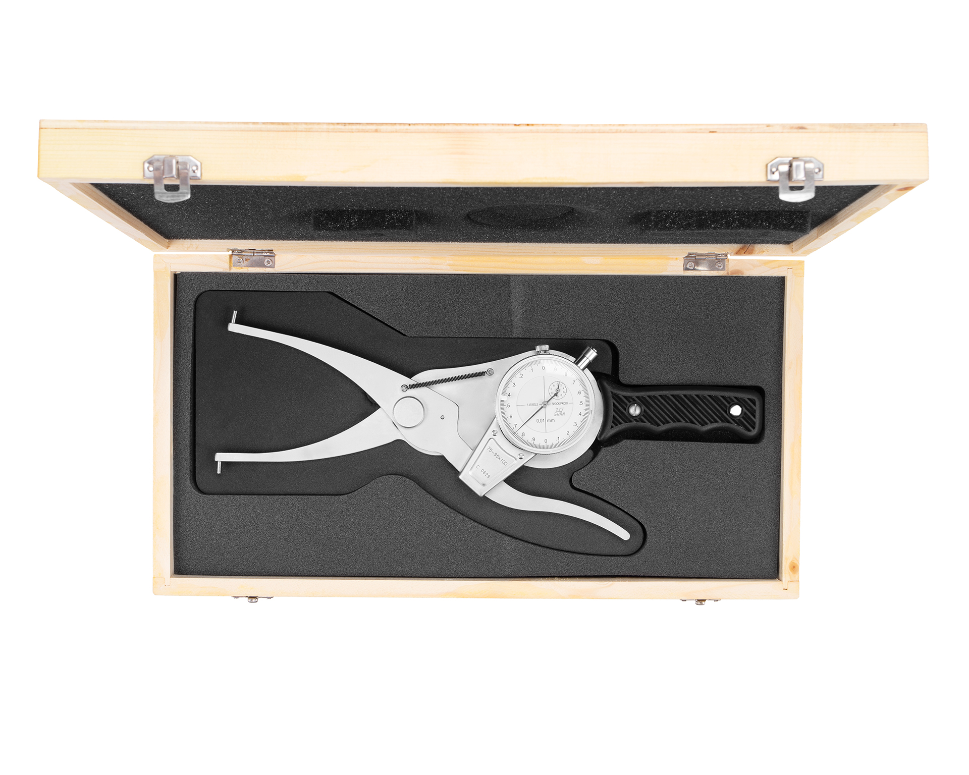 Кронциркуль индикаторный 75-95мм (L=100) 0.01 д/внутренних измерений SHAN