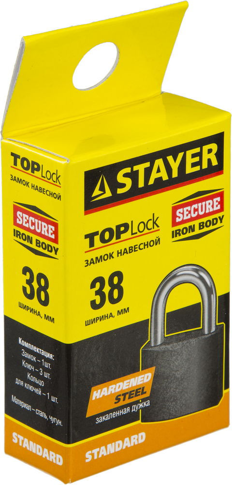Замок навесной 38 мм STAYER 37160-38