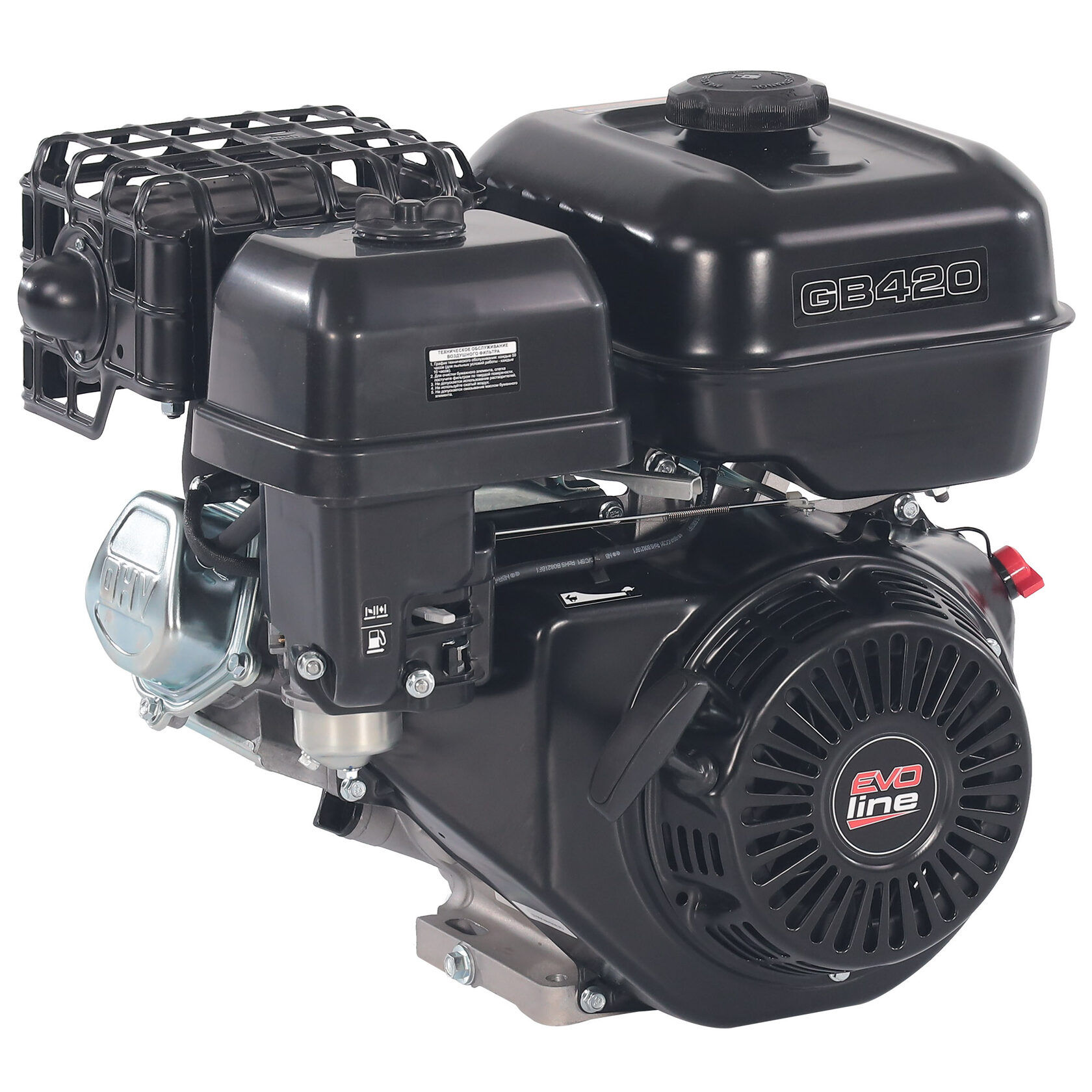 Двигатель бензиновый EVOline GB 420 25,4 мм (произведено Zongshen)