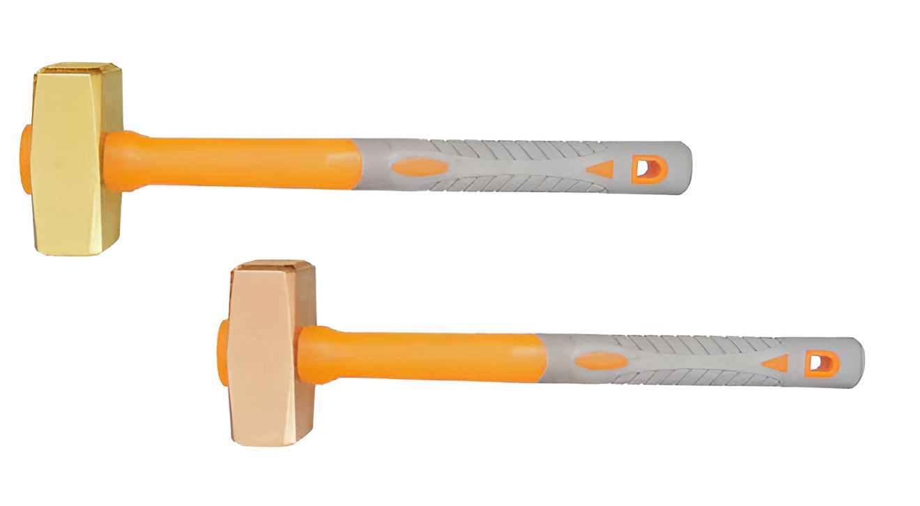 Кувалда тупоносая (немецкий тип) 4 кг BeCu рукоятка фиберглас искробезопасная 192B-1012, HORTZ