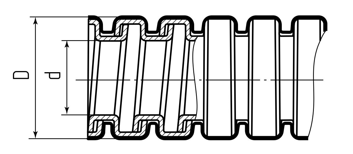 Металлорукав МРПИнг «TERMO» 38 с протяжкой (Fortisflex) (88494)