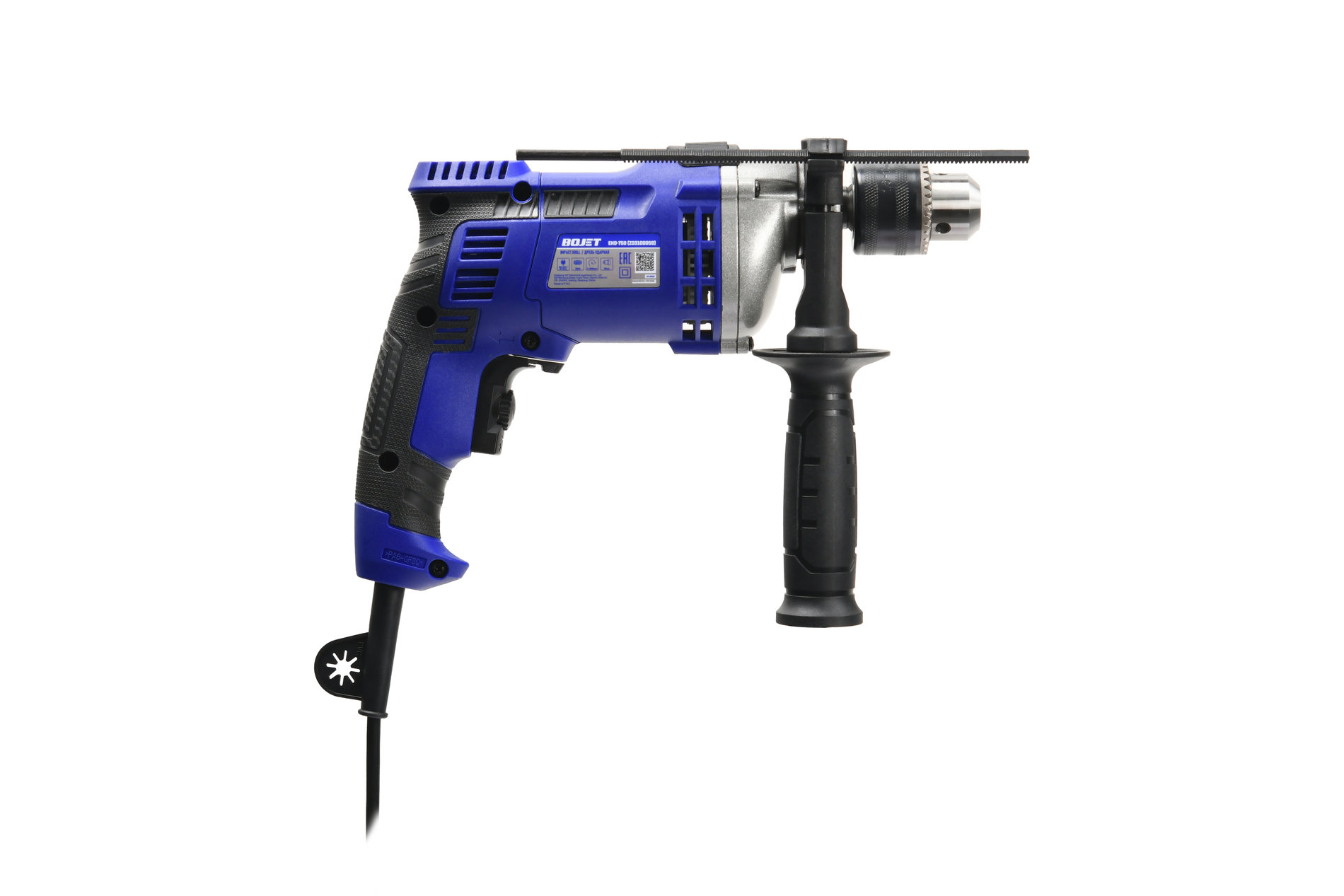 Ударная дрель, 750 Вт, ключевой патрон