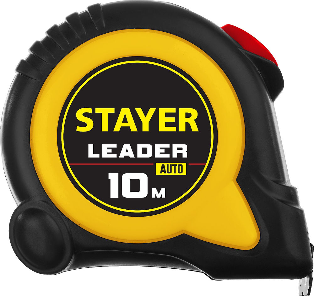 Рулетка с автостопом 10 м х 25 мм Leader Professional STAYER 3402-10-25