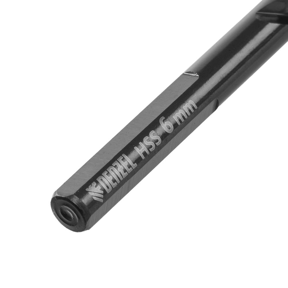 Сверло по металлу, 6 мм, HSS-Tin, Golden Tip, 10 шт. Denzel (717215)
