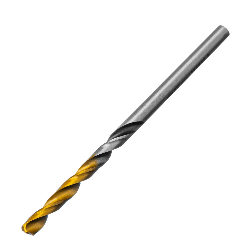 Сверло спиральное по металлу 3,2 x 65мм, Р6М5, Golden Tip, многогранная заточка, 2шт. Denzel (718269)