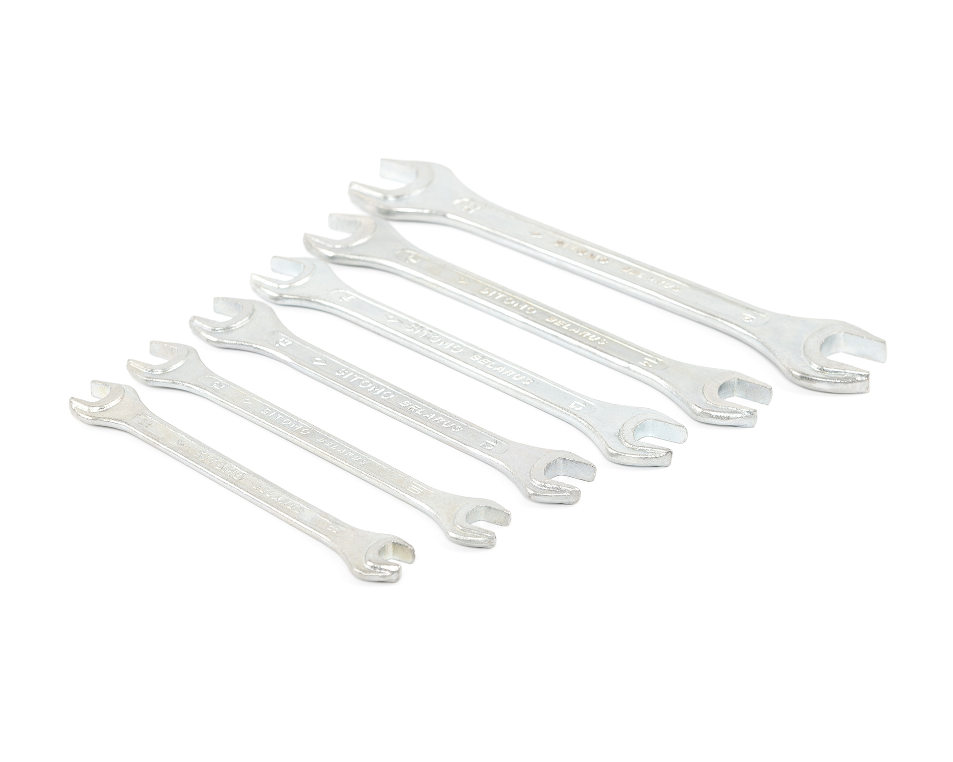 Набор ключей гаечных рожковых двусторонних 6 шт. (8-22) ПВХ сум. SITOMO BELARUS