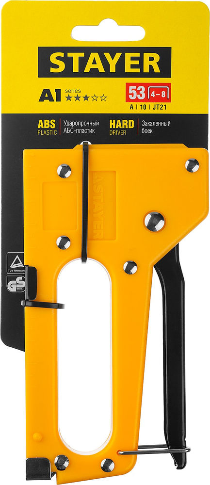 Степлер пластиковый A-53, тип 53 (A/10/JT21) 23GA (4 - 8 мм) STAYER 3140_z01