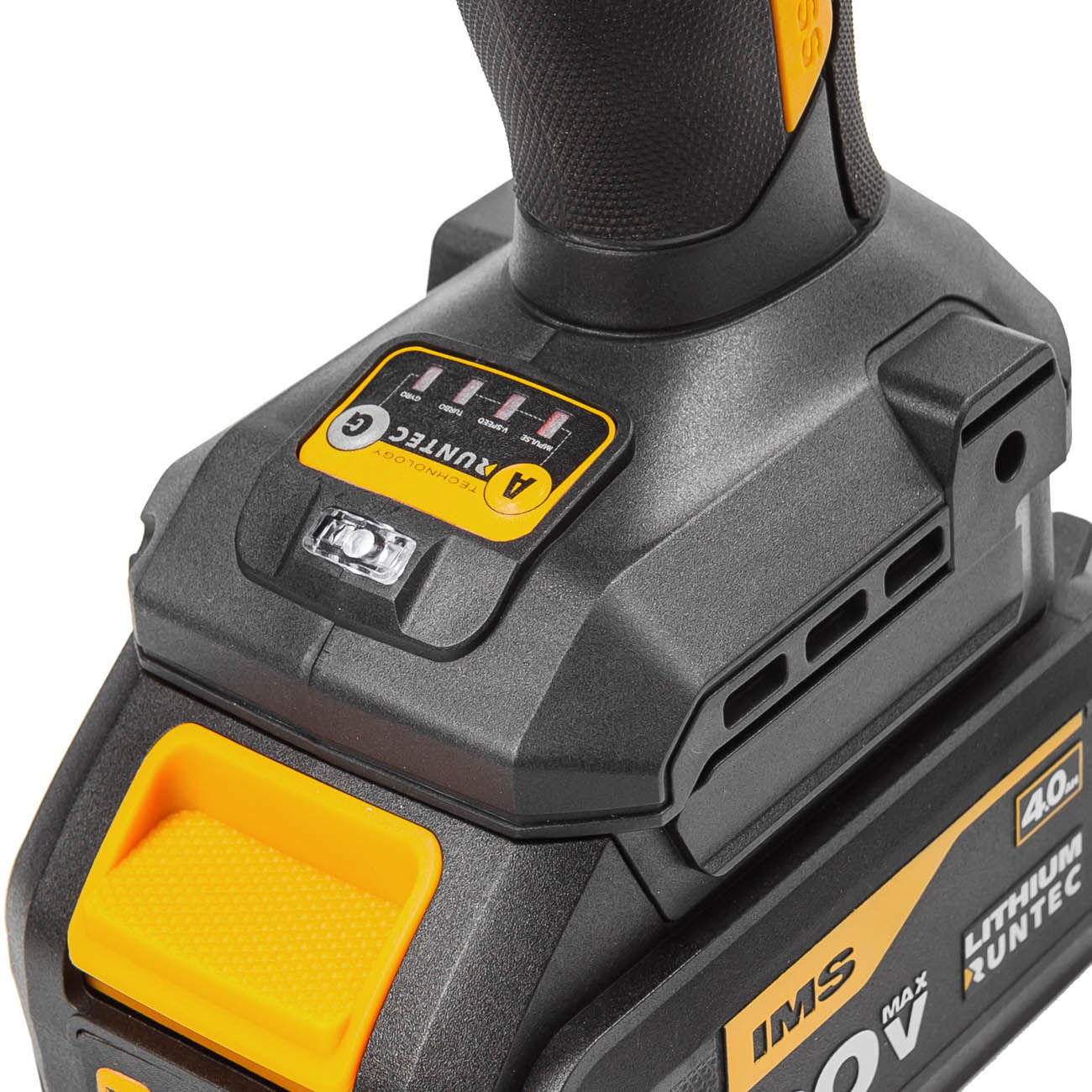 Дрель-шуруповерт ударная аккумуляторная PRO 13 мм, 20В, 2*4Ач, 160Нм RUNTEC RT-ID226