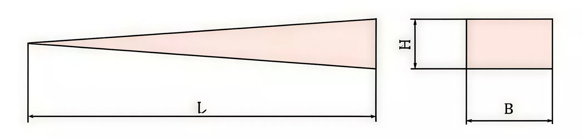 Клин разжимной 40х200 искробезопасный сплав AlCu 235-1024, HORTZ