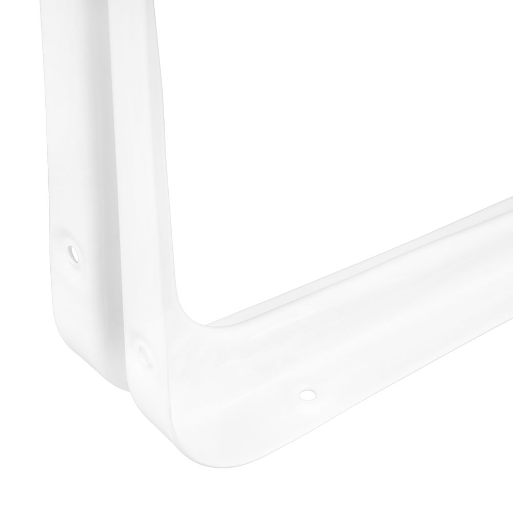 Кронштейн угловой с ребром, 250 х 300 мм, белый Сибртех (94017)